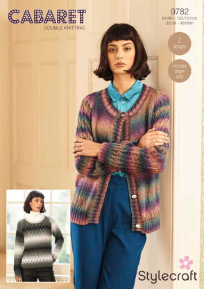 Cardigan and Jumper in Stylecraft Cabaret - 9782 - Downloadable PDF