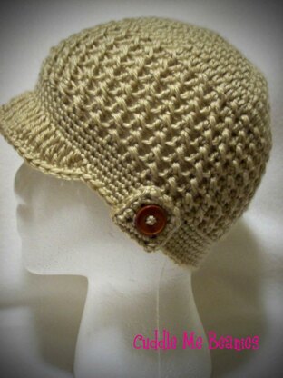 Button Up Newsboy Beanie