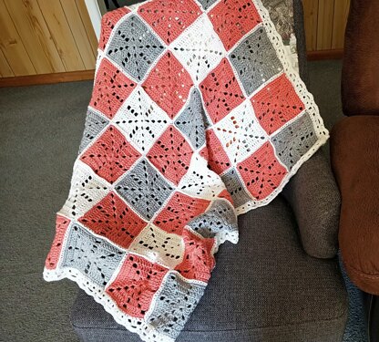 Gingham baby blanket