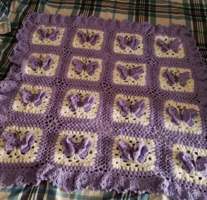 Butterfly Kisses Baby Blanket