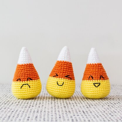 Easy Plush Candy Corn Amigurumi: Free Crochet Pattern