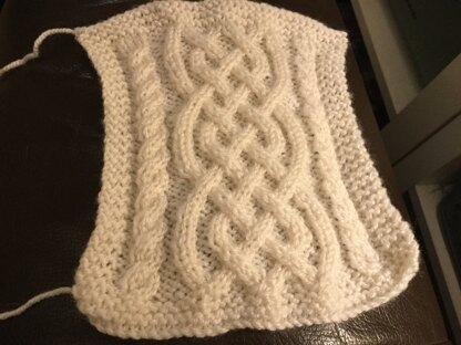Celtic Cables Dishcloth in Lily Sugar 'n Cream Solids