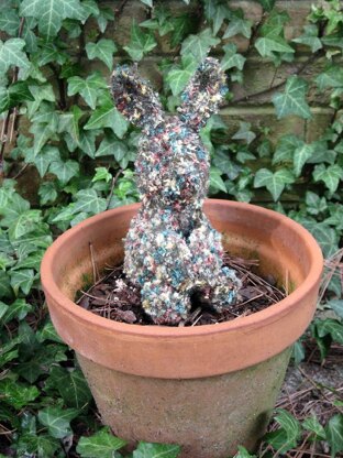 Knitted/Felted Garden Rabbits