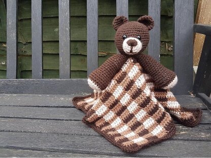 Barry The Bear Baby Lovey Security Blanket