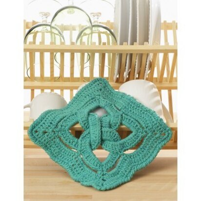 Celtic Knot dishcloth in Lily Sugar 'n Cream Solids