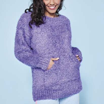 Oversized Sweater and Cowl in Robin Mardi Gras - 3025 - Downloadable PDF