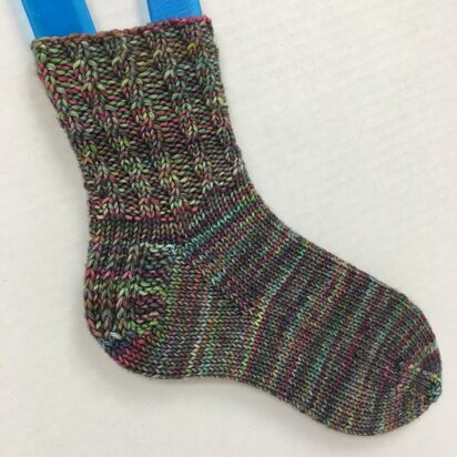 Basic Slipper Sock - knitting pattern