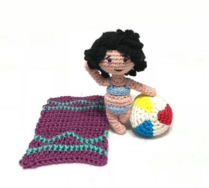 Crochet Doll Amigurumi  At The Beach Amigurumi