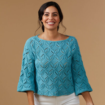 1307 Antares - Sweater Knitting Pattern for Women in Valley Yarns Goshen - knitting pattern