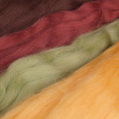 Moss Green Gold Rust Brown