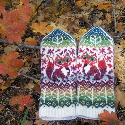 Fox Season Mittens