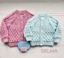 Delma Baby cardigan knitting pattern 0-9/12mths approx