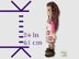 24 inch crochet doll pattern PDF, XL amigurumi doll, Pippa