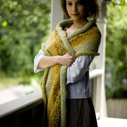 Shore Parkway Wrap in Lion Brand Cotton-Ease - 81074AD - knitting pattern