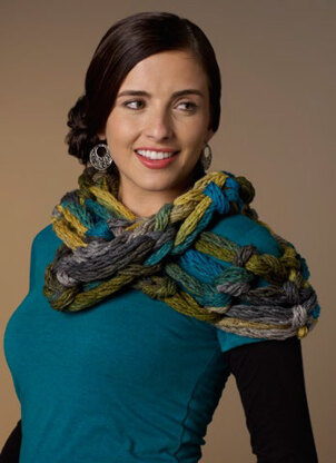 Hand-Crochet Cowl in Red Heart Boutique Dash - LW3480 - Downloadable PDF