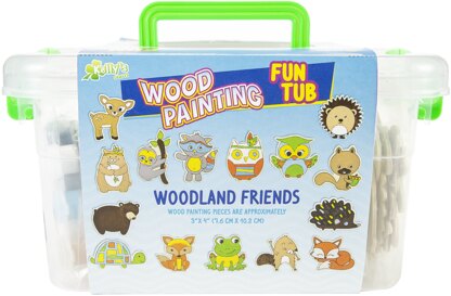 New Image Group Kelly's Crafts Wood Painting Fun Tub - Woodland Friends