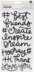 American Crafts Girl Squad Thickers Stickers 5.5"X11" 30/Pkg - Phrases/Foam