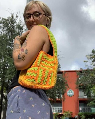 Electric Granny Square Bag