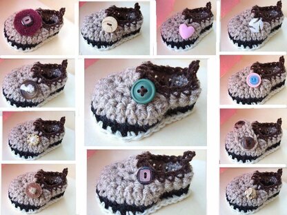 457 CROCHET BABY LOAFER SHOE BOOTIES