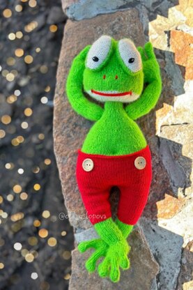 Frog knitting pattern