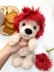 Сute plush lion