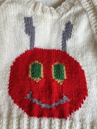 Caterpillar toddler sweater