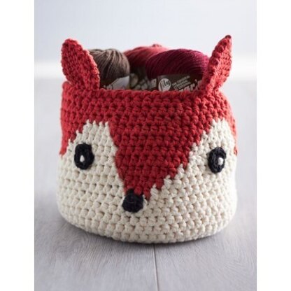 Foxy Stash Basket in Lily Sugar 'n Cream Solids