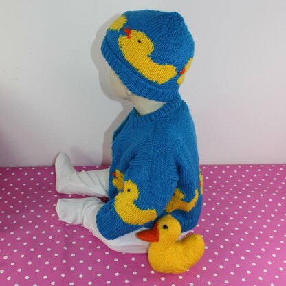 Baby Rubber Ducky Bomber Jacket, Beanie & Toy