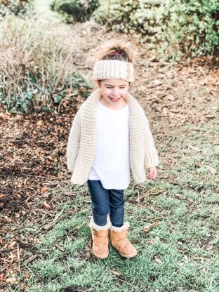 Light and Airy Crochet Cardigan and Headband