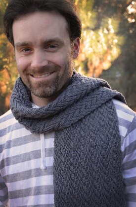 Herringbone Rectangular Scarf Knitting pattern by Christine Guest ...