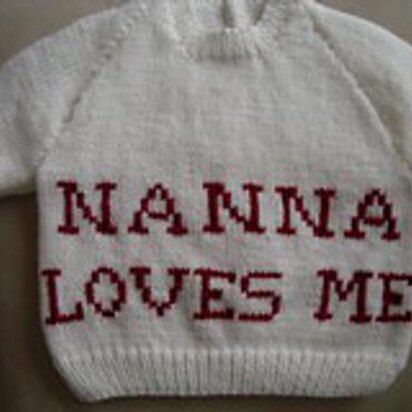 "Nanna Loves Me" jumper