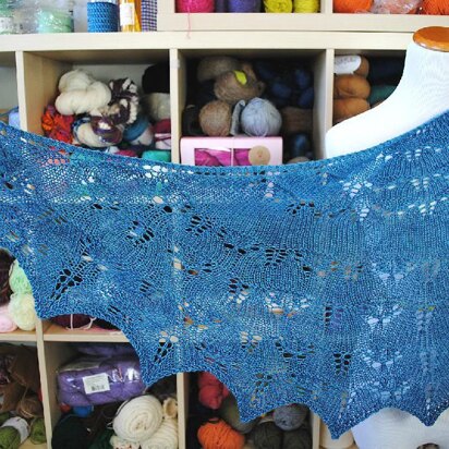 Butterfly Garden Lace Shawl