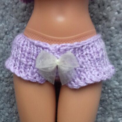 Lavender Underwear for Doll