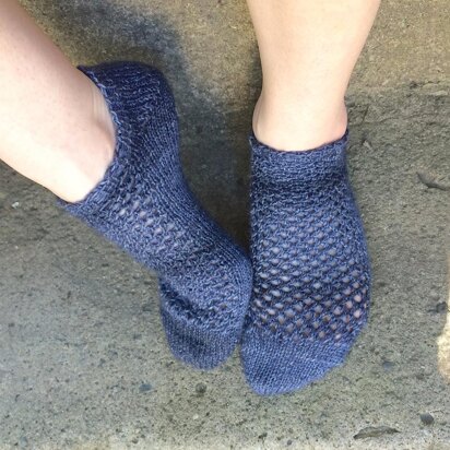 Hematite Lace Socks