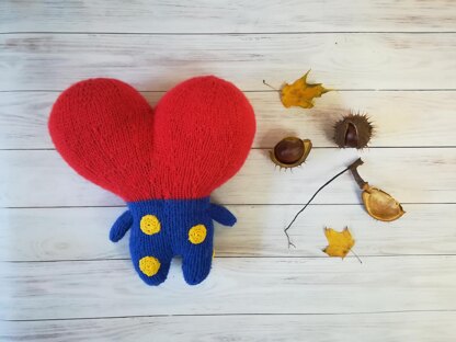 Knitted Heart Tata BT21