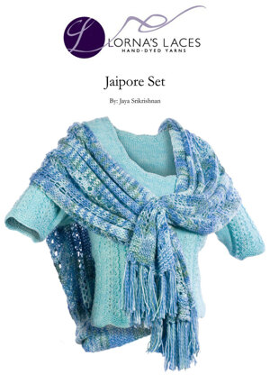 Jaipore Top and Shawl Set in Lorna's Laces Shepherd Sport