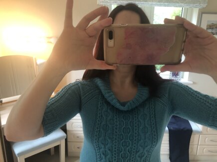 Fibi - Ladies 4ply cable jumper #5