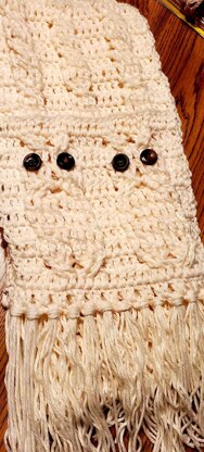 Owl Cabled Scarf