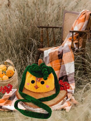 Crossbody Pumpkin Bag Crochet Pattern