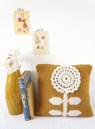 Mustard Flower Cushion