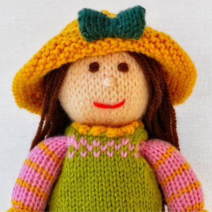 Tulip Rag Doll Knitting Pattern - Toy Knitting Pattern