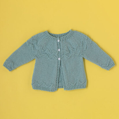 "See Saw Cardigan" - Cardigan Knitting Pattern For Babies in Paintbox Yarns Simply DK - DK-Baby-001 - knitting pattern