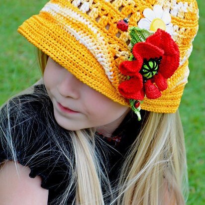 Double Fun in the Sun Hat & Poppy Pin