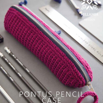 Pontus Pencil Case in MillaMia Naturally Soft Aran