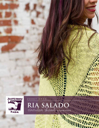 Ria Salado Circular Shawl in Juniper Moon Zooey Aran - J29-06 - Downloadable PDF