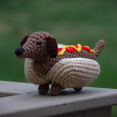 Hot Dog Dachshund Amigurumi