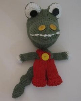 Knitkinz Green Crocodile