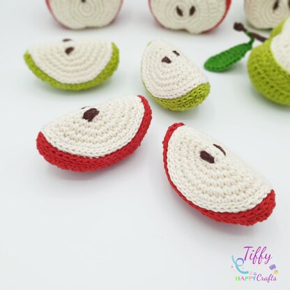 Apple Slice Crochet pattern by TiffyHappyCrafts