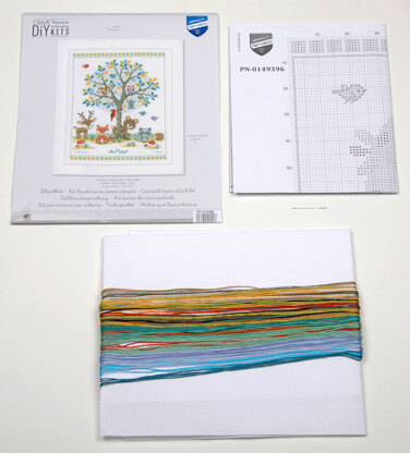 Vervaco In The Woods Cross Stitch Kit - 28cm x 35cm