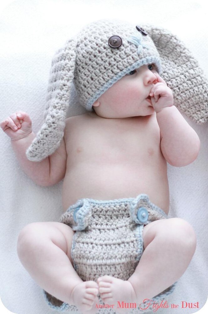 Crochet bunny outfit cheap for newborn